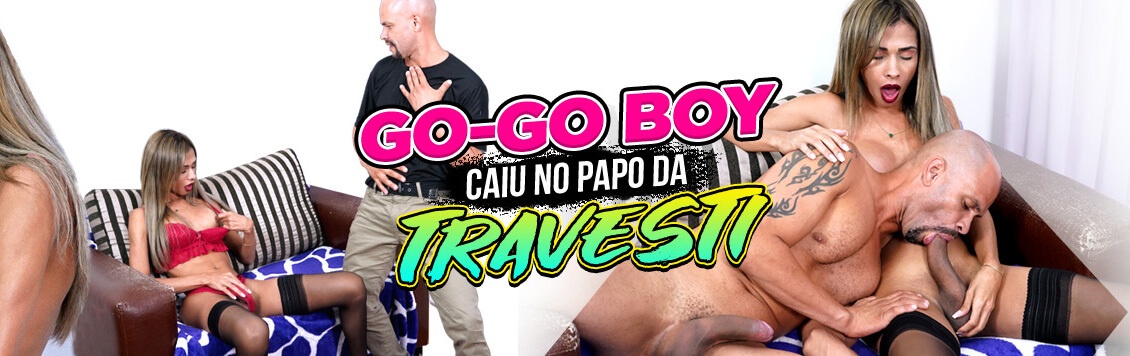 Gogo boy cai no papo da travesti