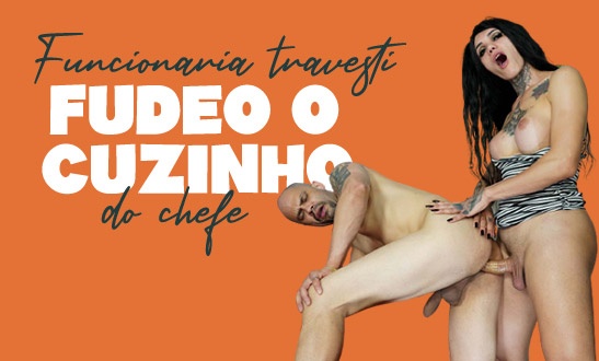 Funcionaria travesti fudeo o cuzinho do patrão