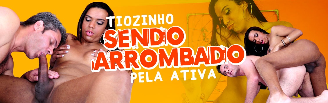 Tiozão sendo arrombado pela travesti ativa