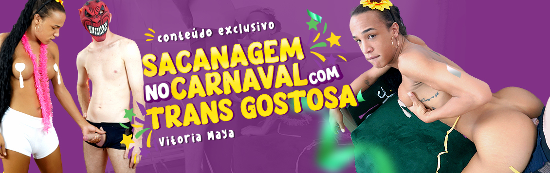 Sacanagem no carnaval com trans gostosa